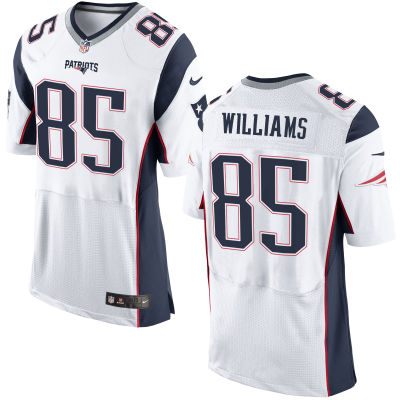 Men's New England Patriots #85 Michael Williams White Road 2015 NFL Nike Elite Jersey