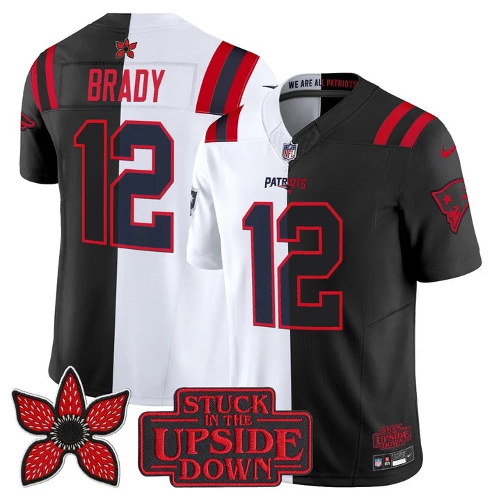 Men's New England Patriots 'Upside Down Edition' Vapor Limited Jersey - All Stitched Tom Brady12