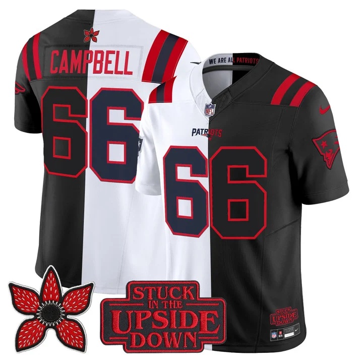 Men's New England Patriots 'Upside Down Edition' Vapor Limited Jersey - All Stitched Will Campbell     66
