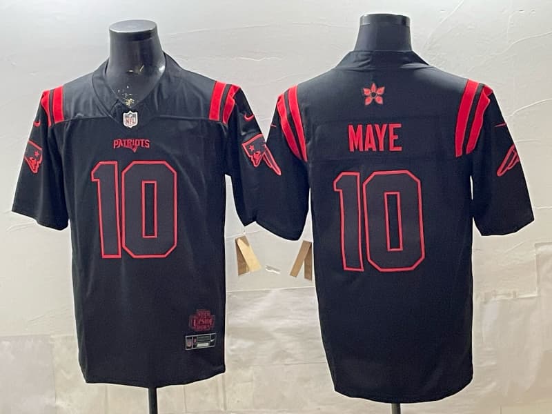 Men's New England Patriots  Vapor Limited Jersey - All  Stitched Drake Maye  10