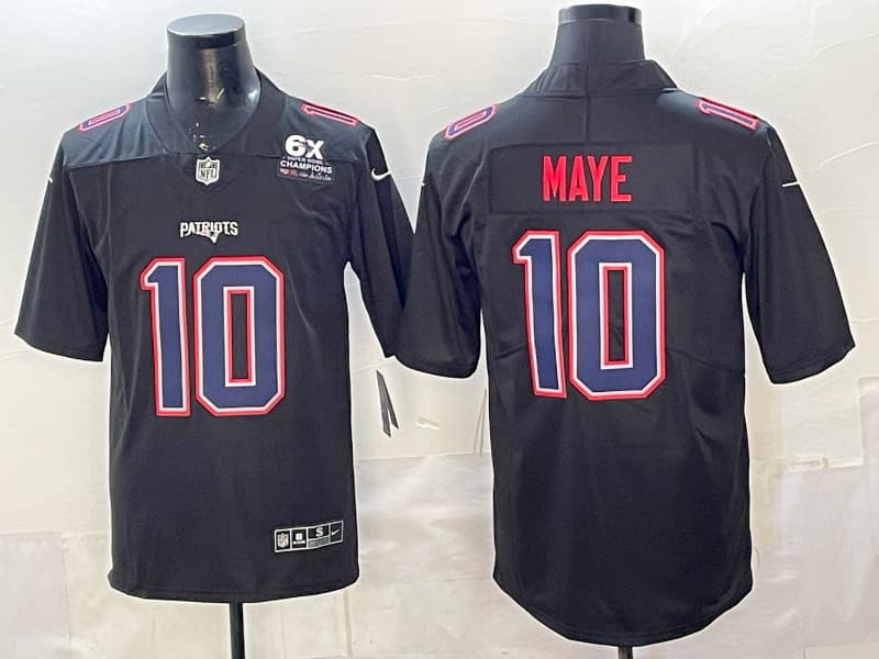 Men's New England Patriots  Vapor Limited Jersey - All Stitched Drake    Maye   10