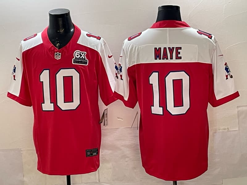 Men's New England Patriots  Vapor Limited Jersey - All Stitched Drake  Maye   10