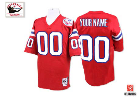 Men's New England Patriots Custom Red Nike Vapor Untouchable Limited Jersey