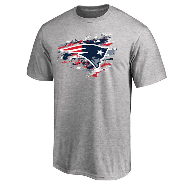 Men's New England Patriots NFL Pro Line True Color T-Shirt Heathered Gray