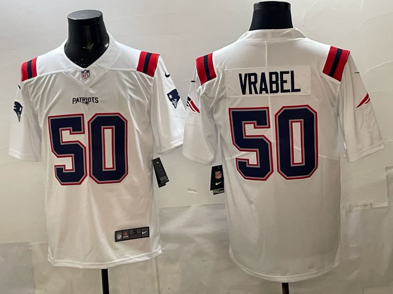 Men's New England Patriots Vapor Limited Jersey - All  VRABEL   50