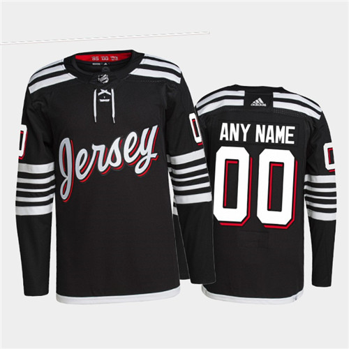 Men's New Jersey Devils Active Player Custom 2021 2022 Black Stitched Jersey