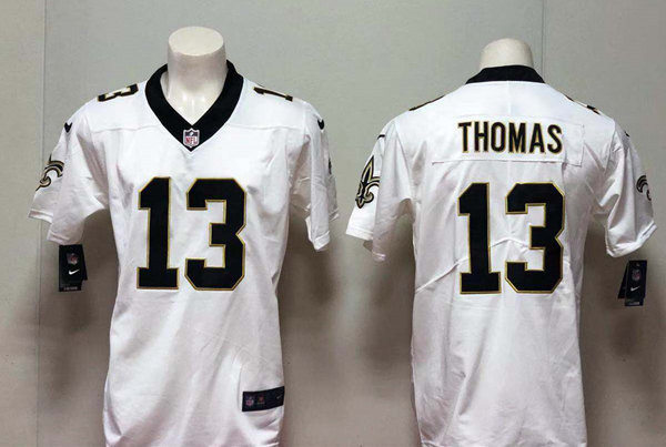 Men's New Orleans Saints #13 Michael Thomas White Nike Vapor Untouchable Limited Jersey