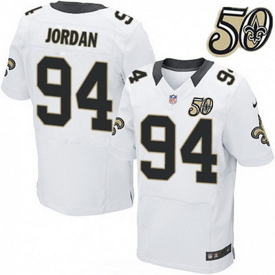 Men's New Orleans Saints #16 Brandon Coleman Black 50th Season Patch Stitched NFL Nike Elite Jersey
