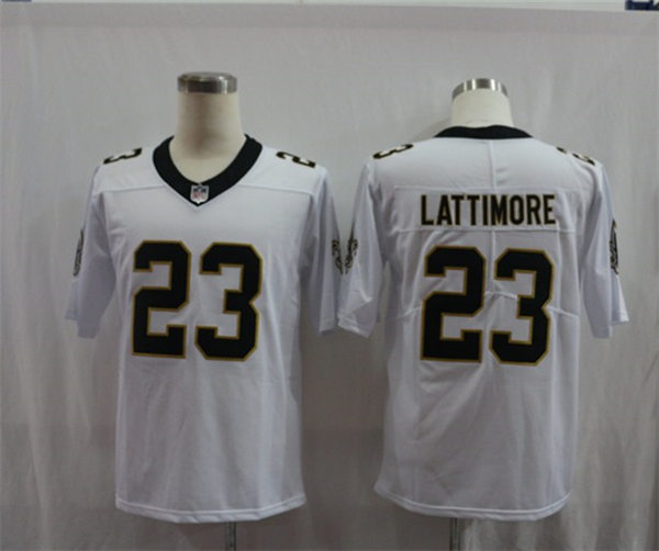 Men's New Orleans Saints #23 Marshon Lattimore White Nike Vapor Untouchable Limited Jersey