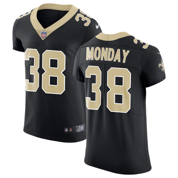 Men's New Orleans Saints #38 Smoke Monday Nike Black Vapor Untouchable Limited Jersey