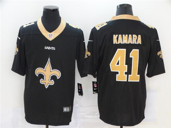 Men's New Orleans Saints #41 Alvin Kamara Black Nike Team Icon Jersey