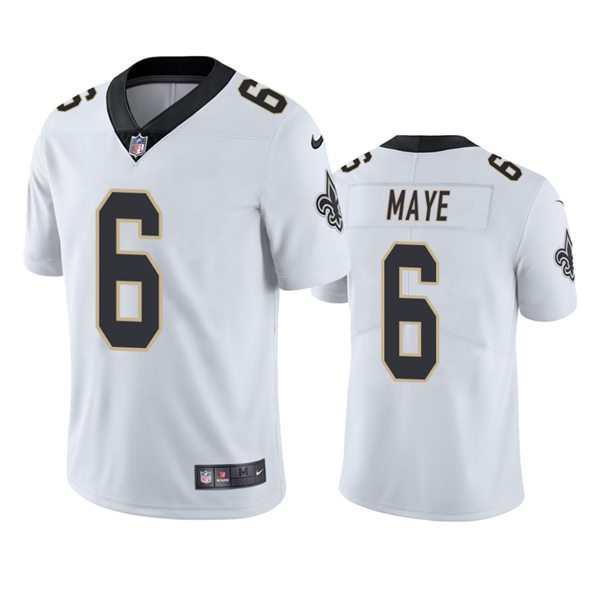 Men's New Orleans Saints #6 Marcus Maye Nike White Vapor Untouchable Limited Jersey