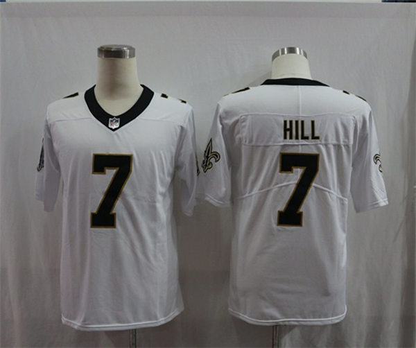Men's New Orleans Saints #7 Taysom Hill White Nike Vapor Untouchable Limited Jersey