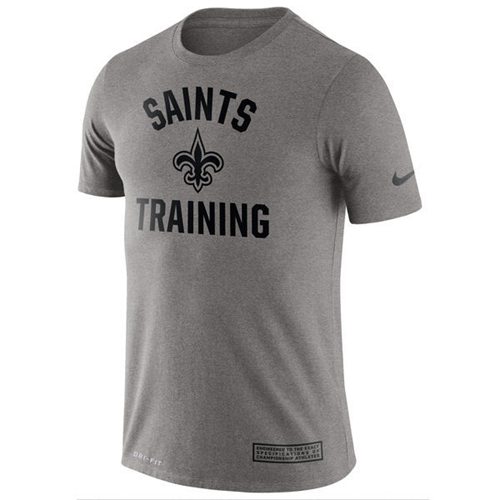 Men's New Orleans Saints Nike Heathered Gray Training