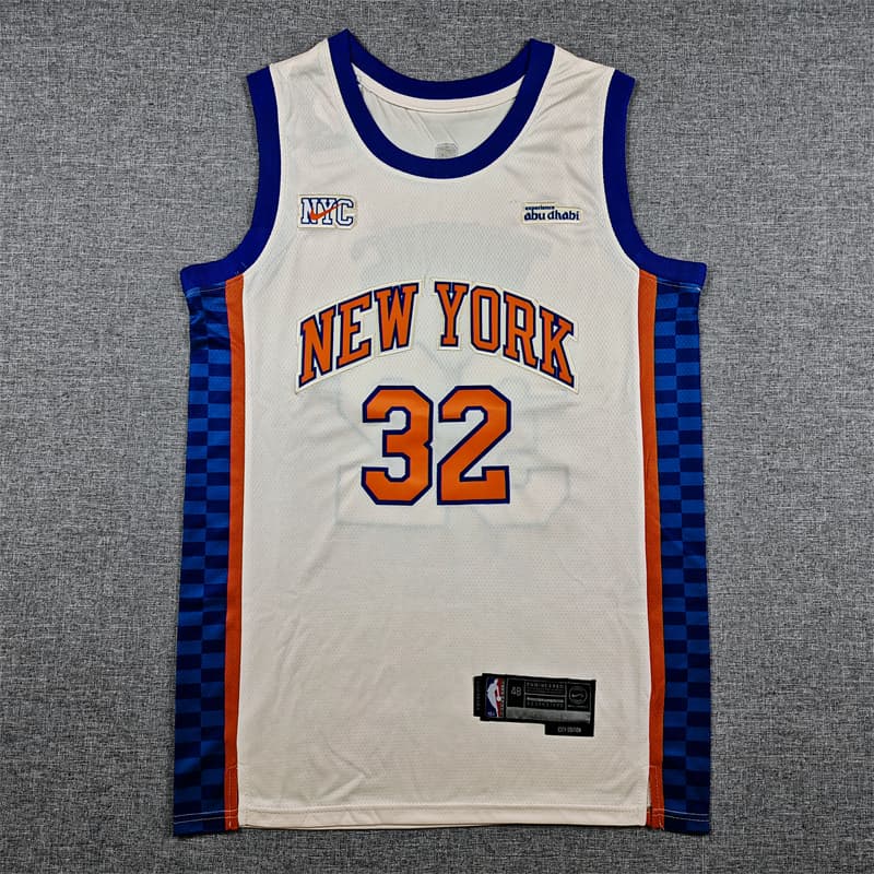 Men's New Yok Knicks #32 Karl-Anthony Towns   Stitched Basketball Jersey