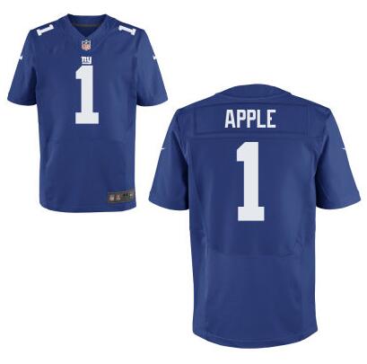 Men's New York Giants #1 Eli Apple Nike Royal Blue Elite 2016 Draft Pick Jersey