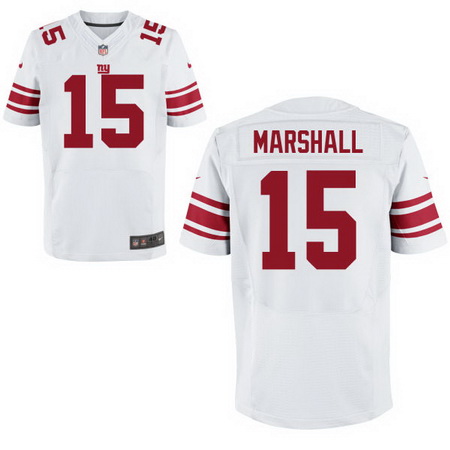 Men's New York Giants #15 Brandon Marshall Nike Road White Elite Jersey