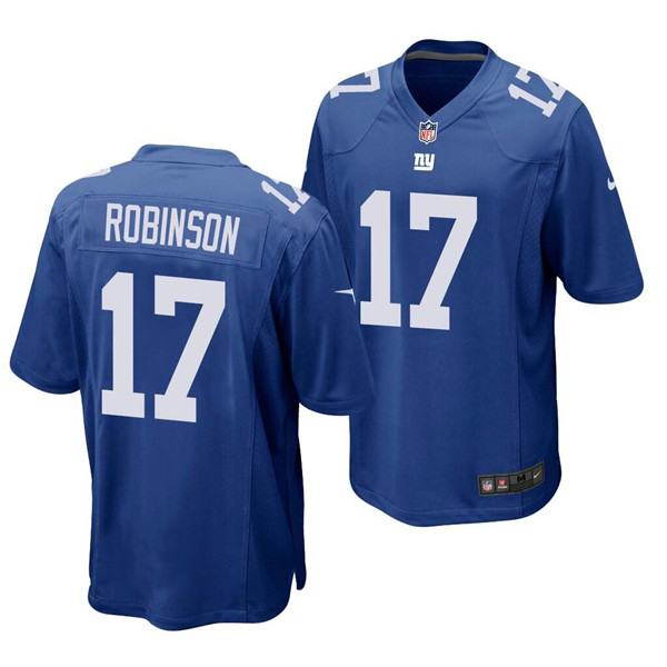 Men's New York Giants #17 Wan'Dale Robinson Blue Limited Stitched Jersey