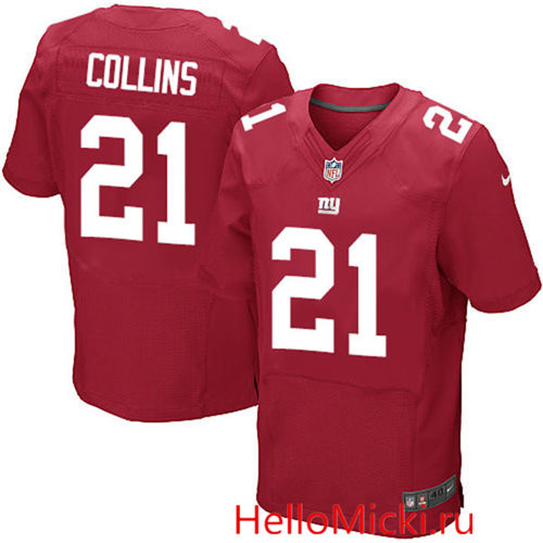 Men's New York Giants #21 Landon Collins Red Alternate Stitched NFL Nike Elite Jersey