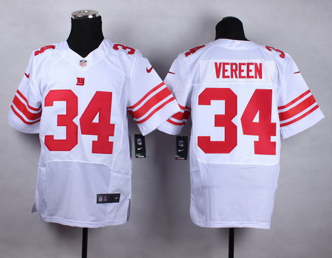 Men's New York Giants #34 Shane Vereen White Nike Elite Jersey