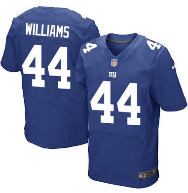 Men's New York Giants #44 Andre Williams Nike Elite Blue Jersey