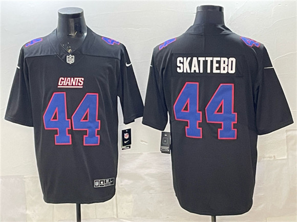 Men's New York Giants #44 Cam Skattebo Black Fashion Vapor Untouchable Limited Football Stitched Jersey