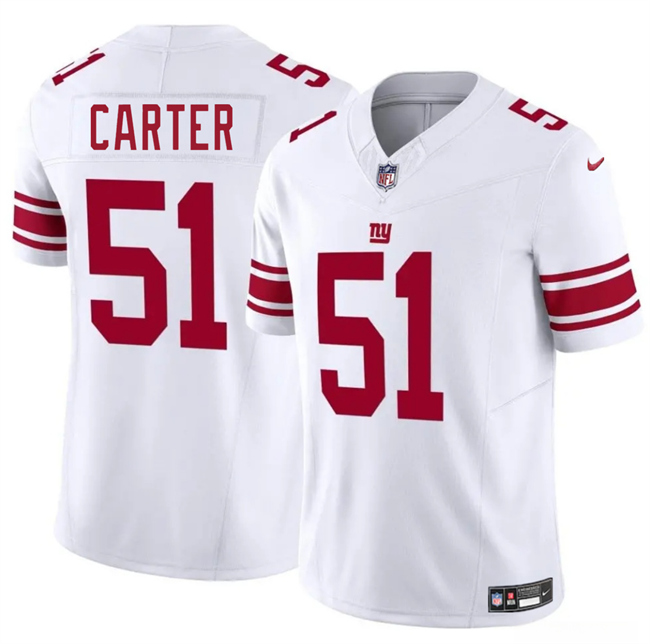 Men's New York Giants #51 Abdul Carter White 2025 Draft F.U.S.E. Vapor Untouchable Limited Football Stitched Jersey