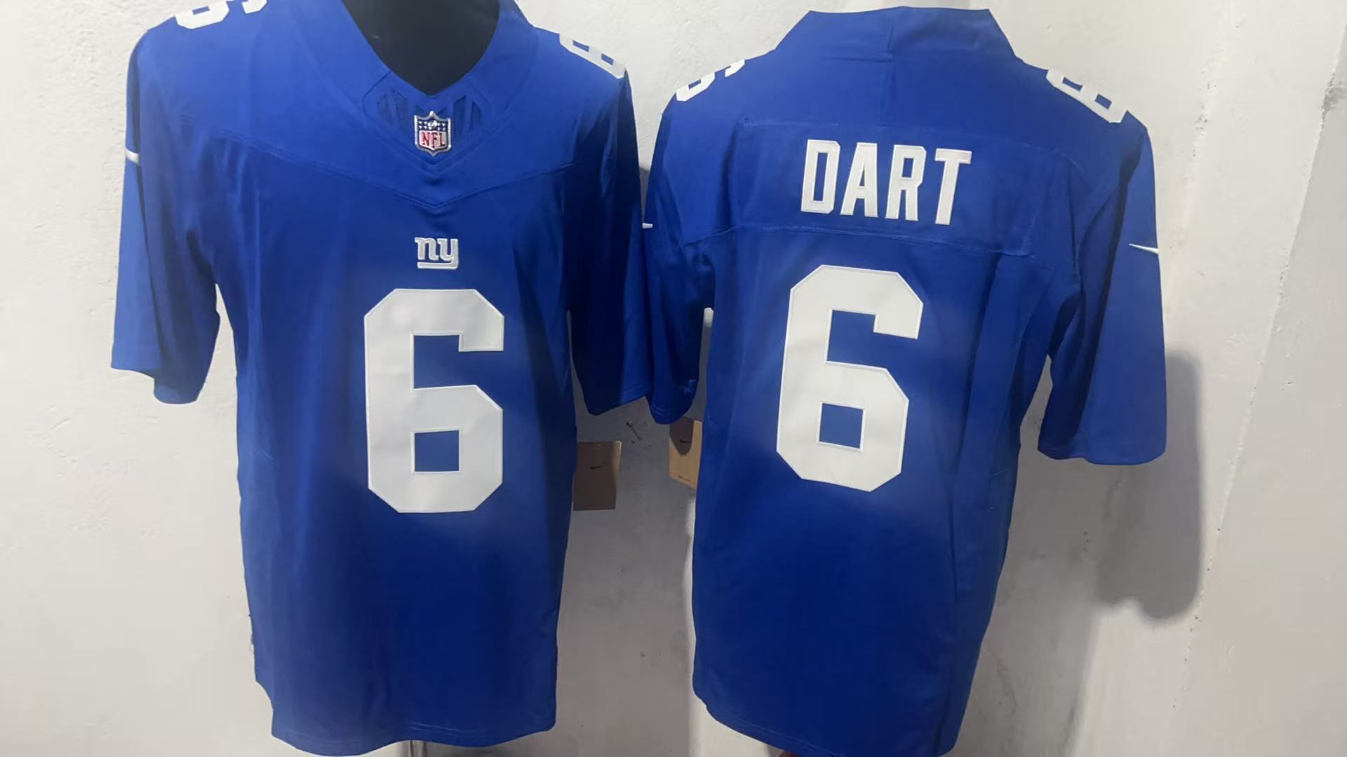 Men's New York Giants #6 Jaxson Dart  2025 Draft F.U.S.E. Vapor Untouchable Limited Football Stitched Jersey