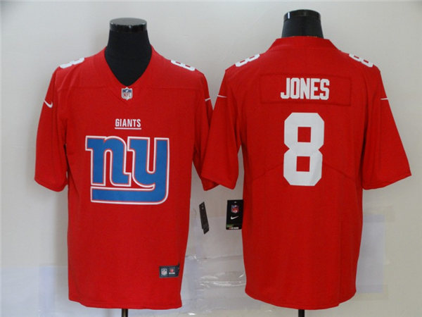 Men's New York Giants #8 Daniel Jones Red Nike Team Icon Jersey
