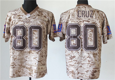 Men's New York Giants #80 Victor Cruz 2013 Nik USMC Camo Elite Jersey