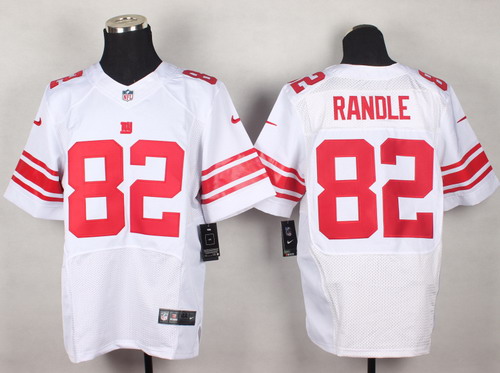 Men's New York Giants #82 Rueben Randle White Nik Elite Jersey