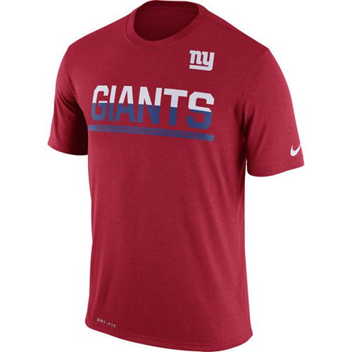 Men's New York Giants Nike Practice Legend Performance T-Shirt Red