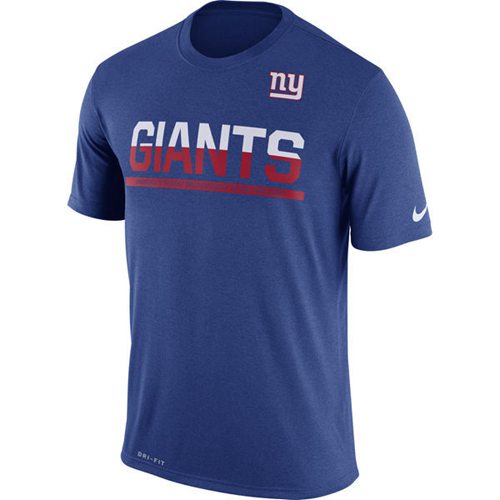 Men's New York Giants Nike Practice Legend Performance T-Shirt Royal