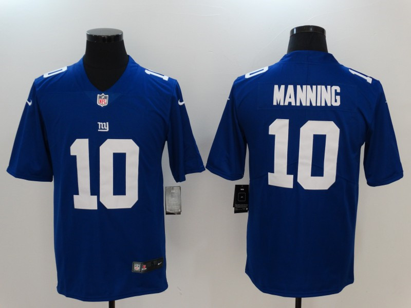 Men's New York Giants Retired Player #10 Eli Manning Nike Royal Team Color Vapor Untouchable
