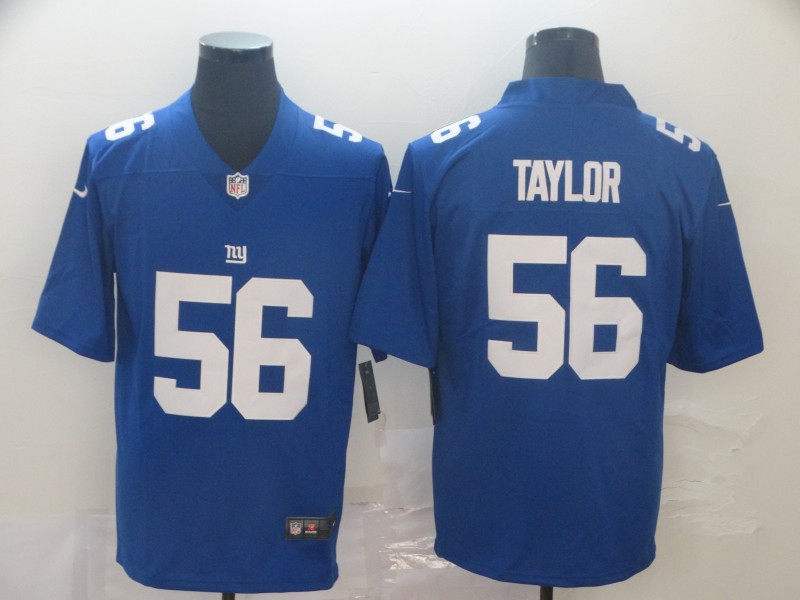 Men's New York Giants Retired Player #56 Lawrence Taylor Nike Royal Team Color Vapor Untouchable Limited
