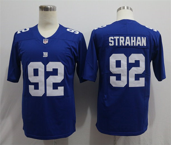 Men's New York Giants Retired Player #92 Michael Strahan Nike Royal Team Color Vapor Untouchable