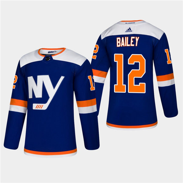 Men's New York Islanders #12 Josh Bailey adidas Blue Alternate Jersey Stitched