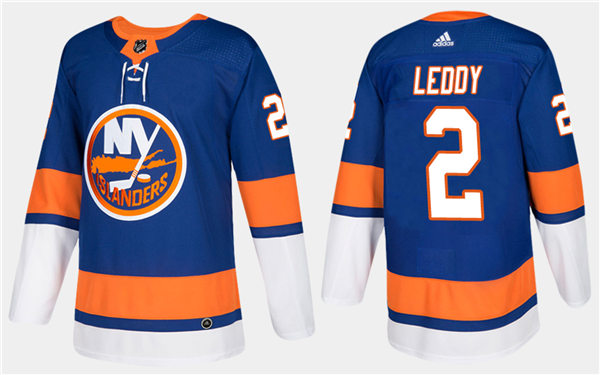Men's New York Islanders #2 Nick Leddy Stitched adidas Home Royal Jersey Stitched