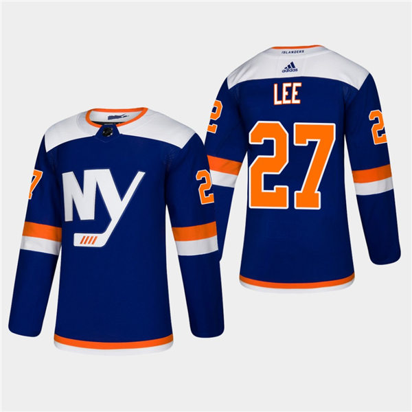 Men's New York Islanders #27 Anders Lee adidas Blue Alternate Jersey Stitched