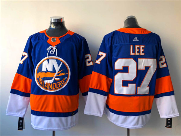 Men's New York Islanders #27 Anders Lee adidas Home Blue Jersey Stitched