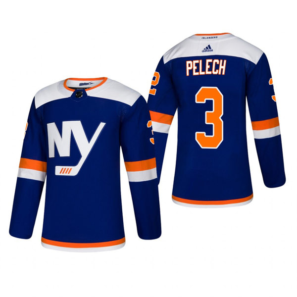 Men's New York Islanders #3 Adam Pelech adidas Blue Alternate Jersey Stitched