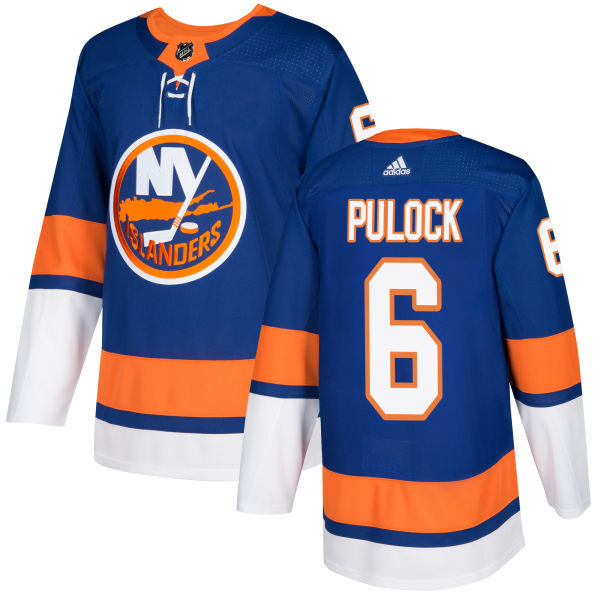 Men's New York Islanders #6 Ryan Pulock Stitched adidas Home Royal Jersey Stitched