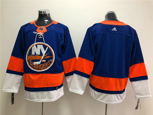 Men's New York Islanders Blank adidas Home Blue Team Jersey Stitched