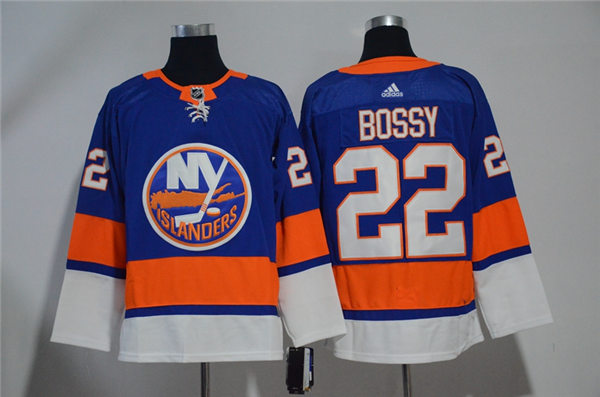 Men's New York Islanders Retired Player #22 Mike Bossy adidas Home Blue Jersey Stitched
