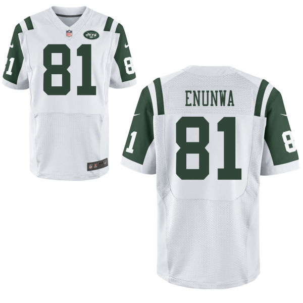 Men's New York Jets # 81 Quincy Enunwa Nike White Player Elite Jersey