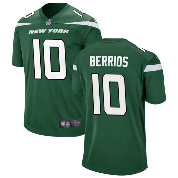 Men's New York Jets #10 Braxton Berrios Nike Gotham Green Vapor Limited Jersey