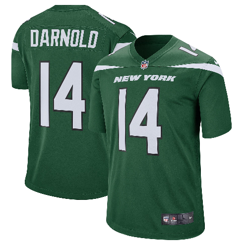 Men's New York Jets #14 Sam Darnold GREEN  Player Game Jersey