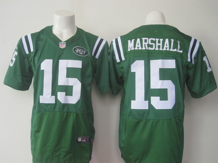 Men's New York Jets #15 Brandon Marshall Kelly Green Team Color 2015 NFL Nike Elite Jersey