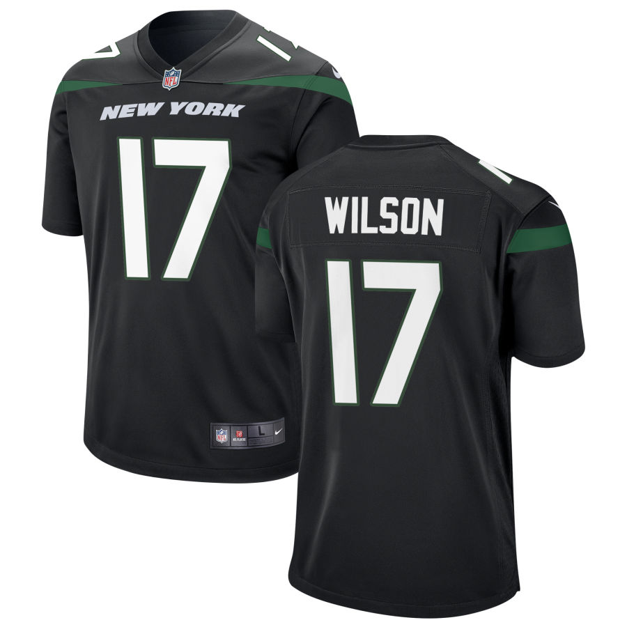 Men's New York Jets #17 Garrett Wilson Nike Stealth Black Alternate Limited Jersey