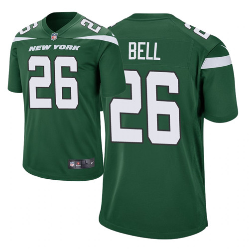 Men's New York Jets #26 Le'Veon Bell green Player Game Jersey